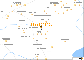 map of Seyyed Ābādū