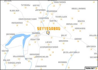 map of Seyyedābād