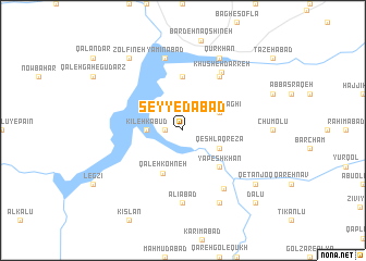 map of Seyyedābād