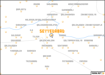 map of Seyyedābād