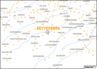 map of Seyyedābād