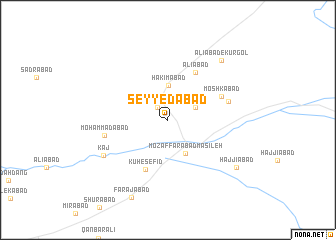 map of Seyyedābād