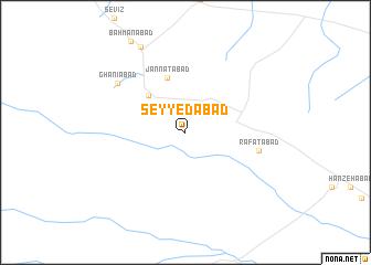 map of Seyyedābād