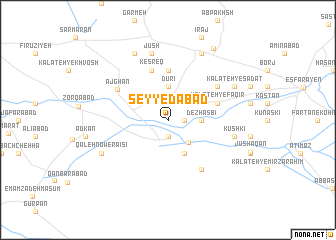 map of Seyyedābād
