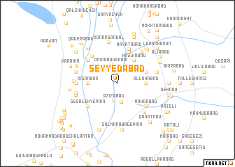 map of Seyyedābād