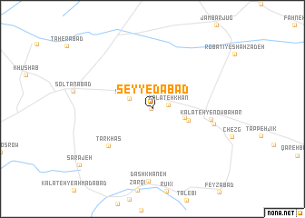 map of Seyyedābād