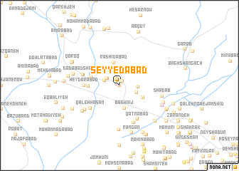 map of Seyyedābād