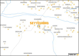 map of Seyyedābād