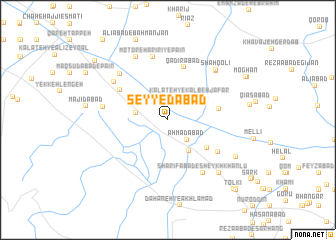 map of Seyyedābād