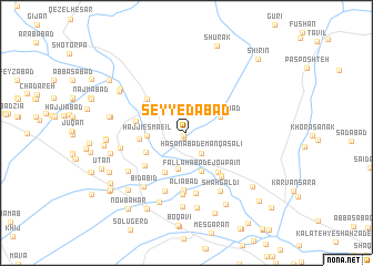 map of Seyyedābād