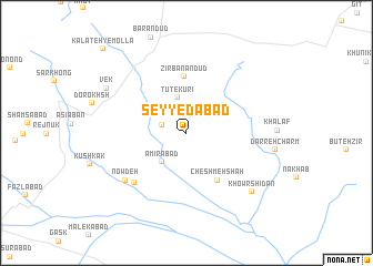 map of Seyyedābād