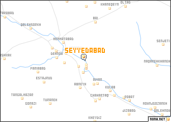 map of Seyyedābād