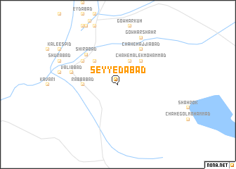 map of Seyyedābād