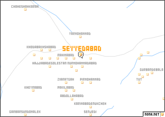 map of Seyyedābād