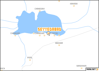 map of Seyyedābād