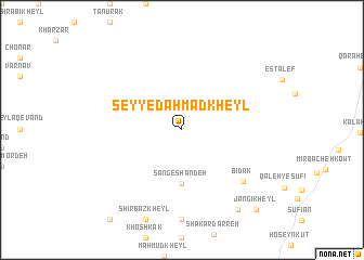 map of Seyyed Aḩmad Kheyl