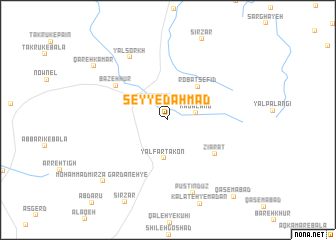 map of Seyyed Aḩmad