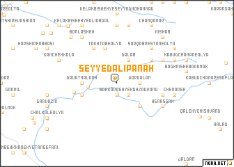 map of Seyyed ‘Alī Panāh