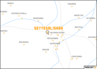 map of Seyyed ‘Alīshāh