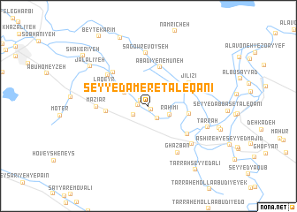 map of Seyyed ‘Āmer-e Ţāleqānī