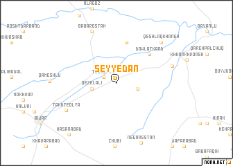 map of Seyyedān