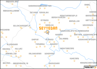 map of Seyyedān