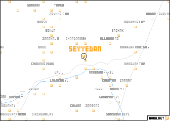 map of Seyyedān