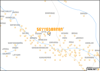 map of Seyyed Bārān