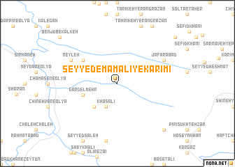 map of Seyyed Emām‘alī-ye Karīmī