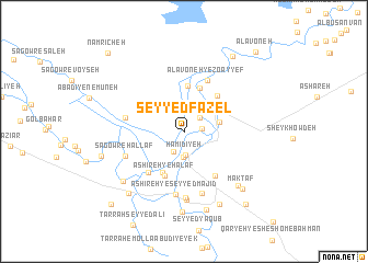 map of Seyyed Fāẕel