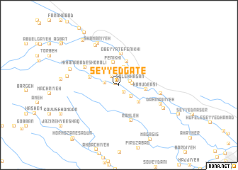 map of Seyyed Gāţe‘