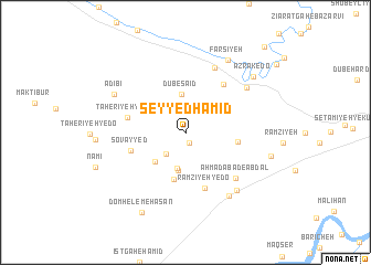 map of Seyyed Ḩamīd