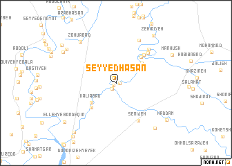 map of Seyyed Ḩasan