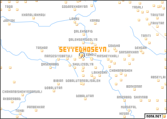 map of Seyyed Ḩoseyn