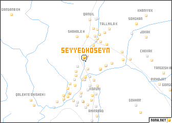 map of Seyyed Ḩoseyn