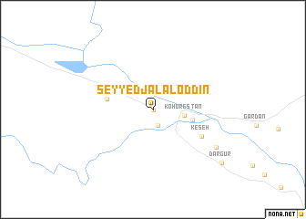 map of Seyyed Jalāl od Dīn