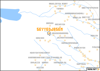 map of Seyyed Jāsem