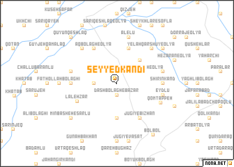 map of Seyyed Kandī