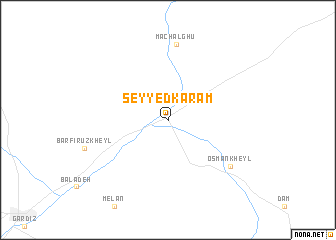 map of Seyyed Karam