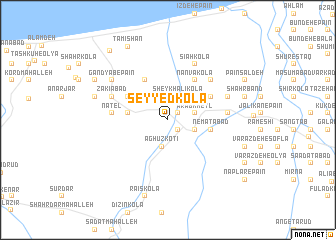 map of Seyyed Kolā