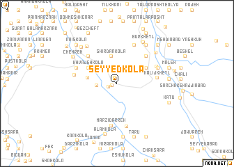 map of Seyyed Kolā