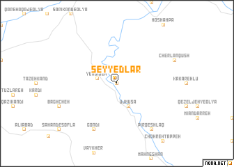 map of Seyyed Lar