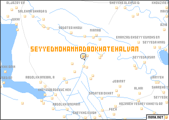 map of Seyyed Moḩammad Bokhāt-e Halvān