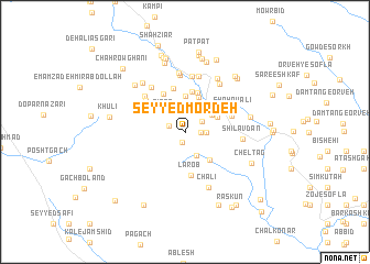 map of Seyyed Mordeh