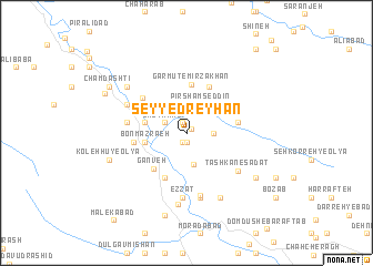 map of Seyyed Reyḩān