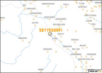 map of Seyyed Şafī