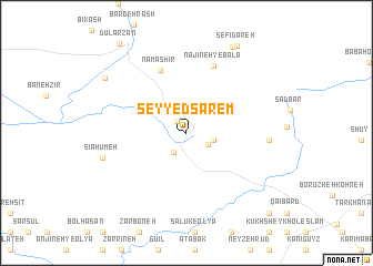 map of Seyyed Şārem