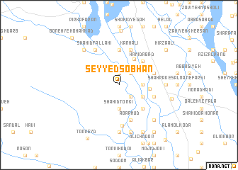 map of Seyyed Şobhān