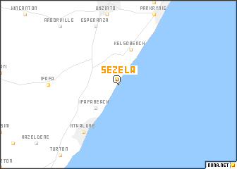 map of Sezela