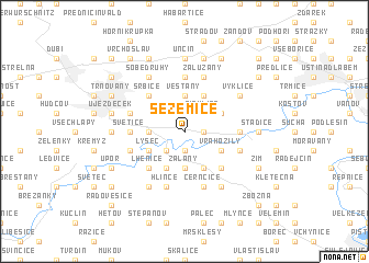 map of Sezemice